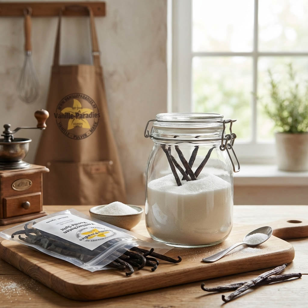 Rezept: Vanillezucker selbst gemacht aus Vanilleschoten – nachhaltige Alternative zum Kaufprodukt