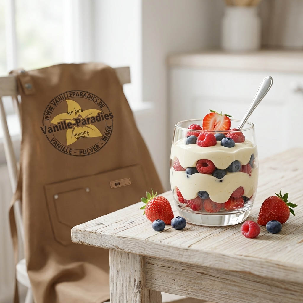 Vanillepulver Rezept 1: Vanille-Quark-Creme mit Beeren (einfach & cremig)
