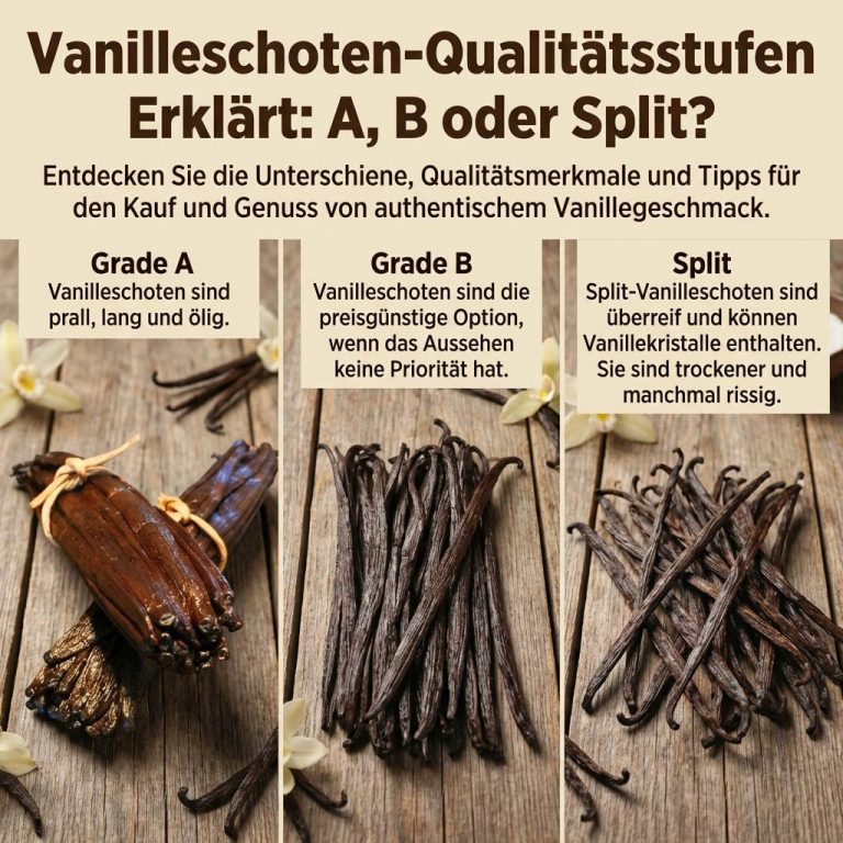 Vanilleschoten-Güteklassen
