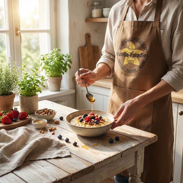 Vanillepudding-Oats – gesundes Frühstück mit Vanillepulver Vanillepudding-Oats – gesundes Frühstück mit Vanillepulver