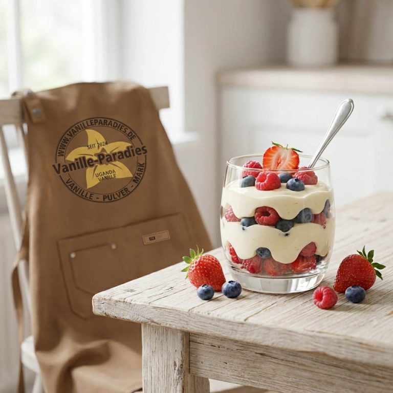 Vanille-Quark-Creme mit Beeren Vanille-Quark-Creme mit Beeren